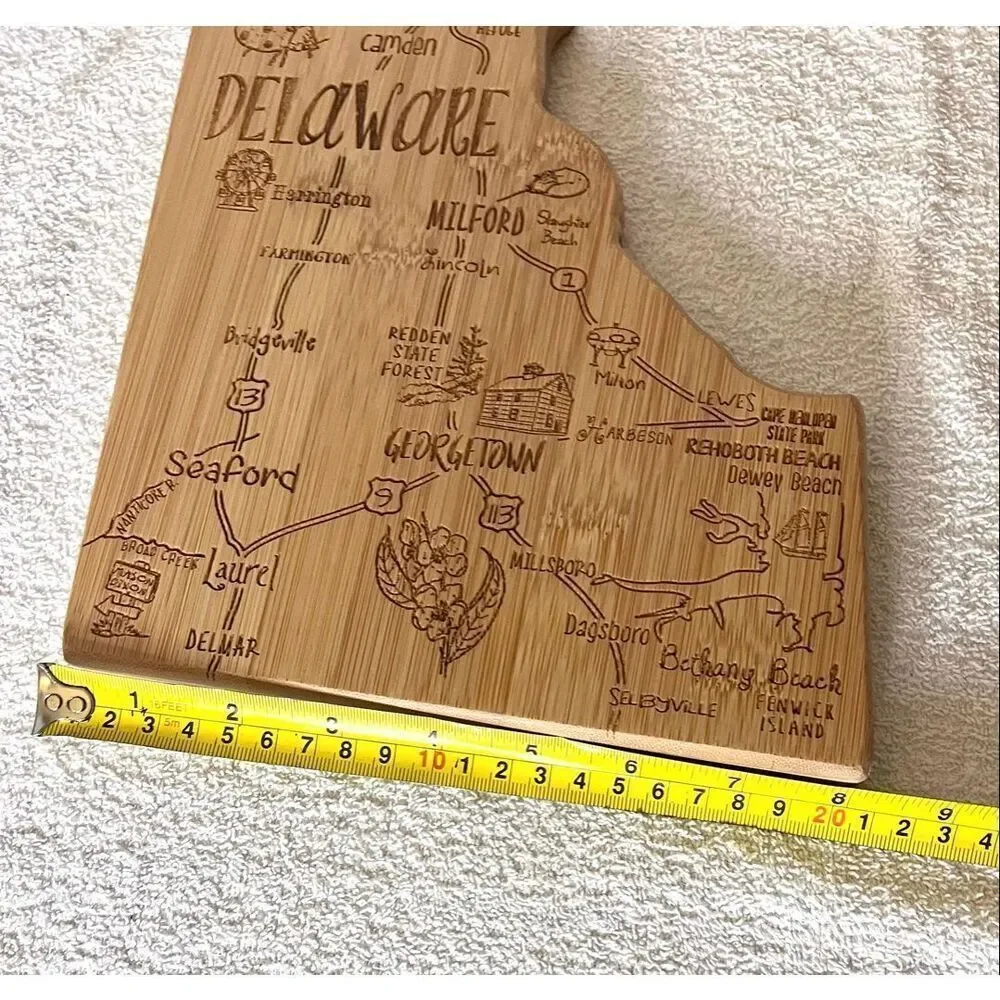 Totally Bamboo Destination Delaware Cutting & Serving Board